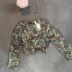 H&M Floral Crop Top